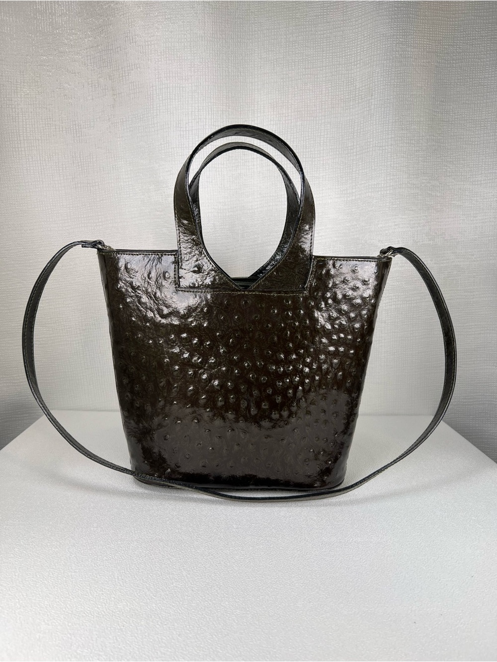 Dark Green Ostrich Purse by Fredric T Paris